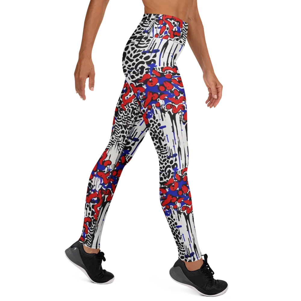 Redline Carnival on Yoga Leggings — Right