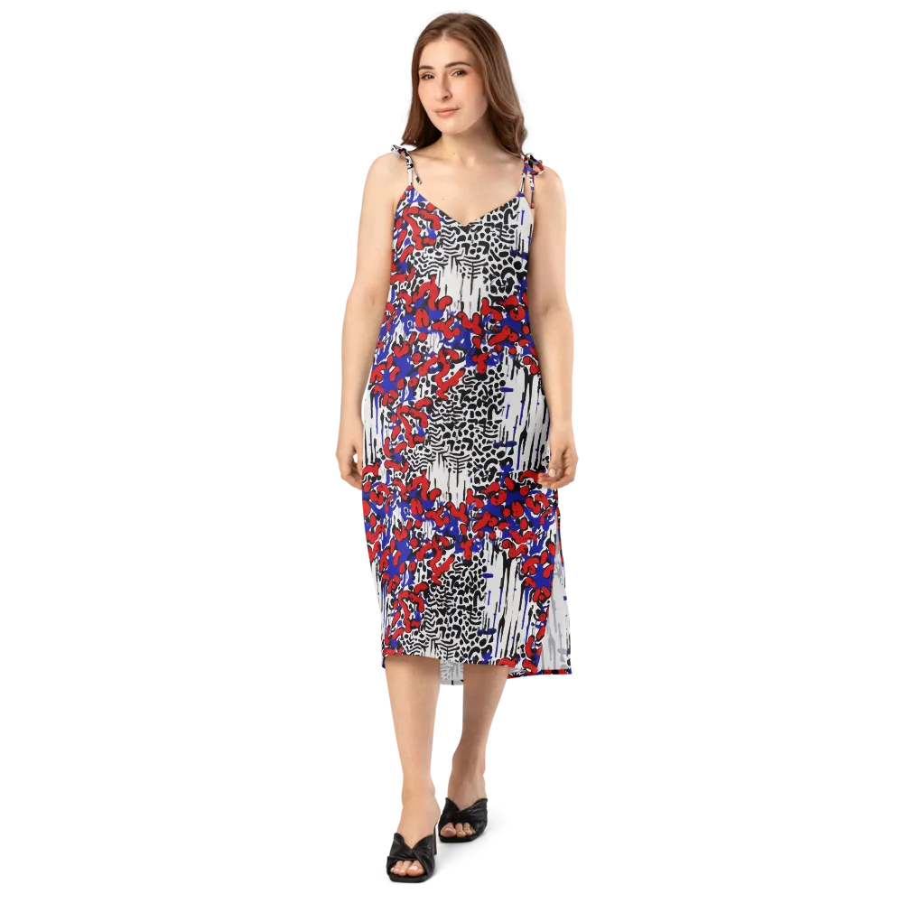 Redline Carnival on Slip Dress — Front