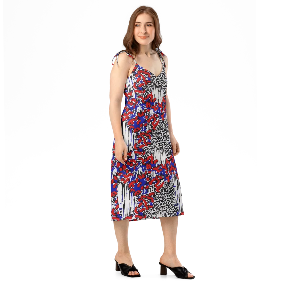 Redline Carnival on Slip Dress — Right Front