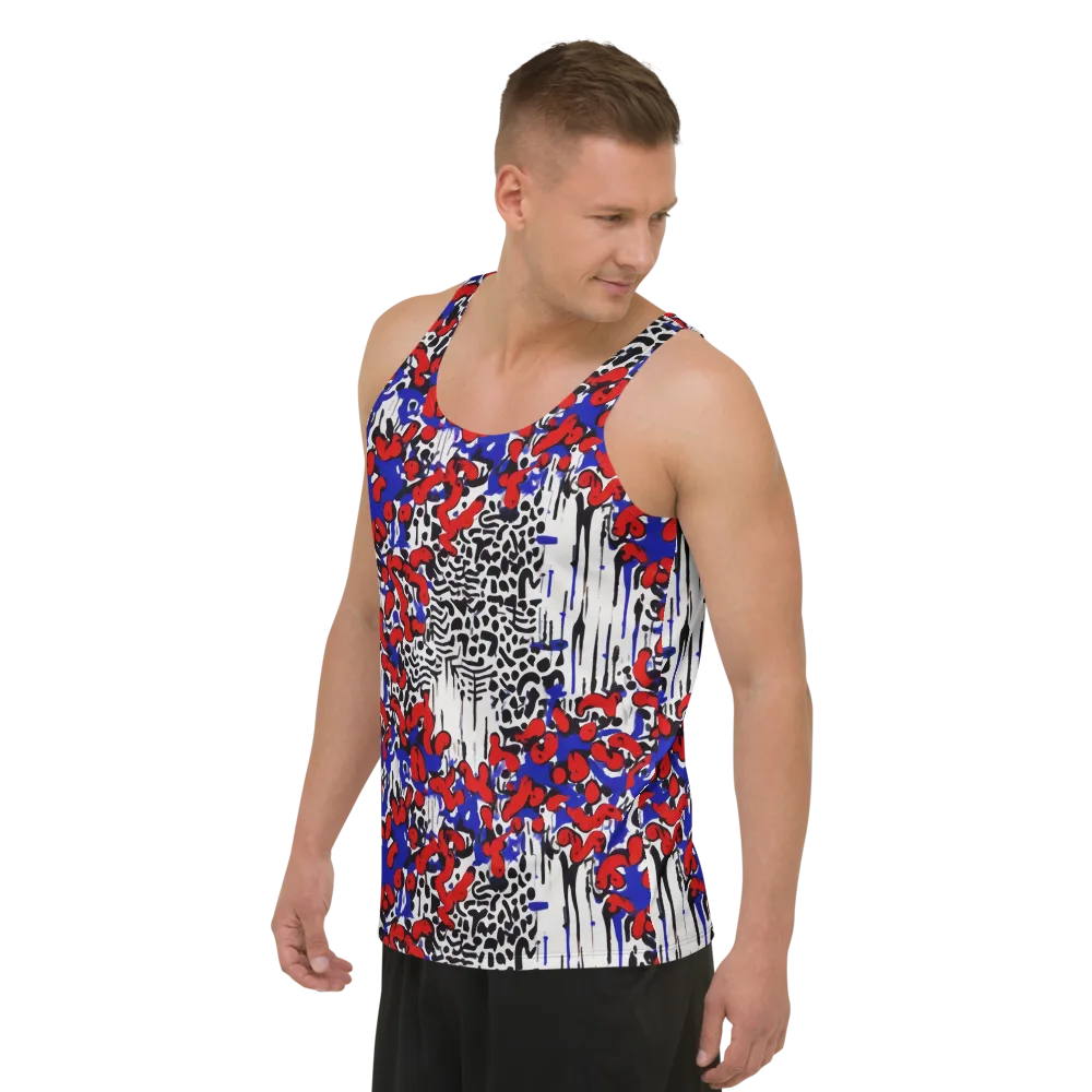 Redline Carnival on Men's Tank Top — Left Front