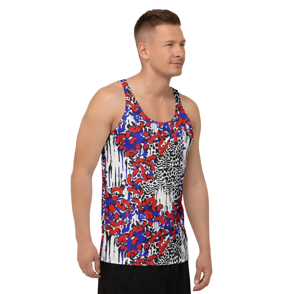 Redline Carnival on Men's Tank Top — Right Front