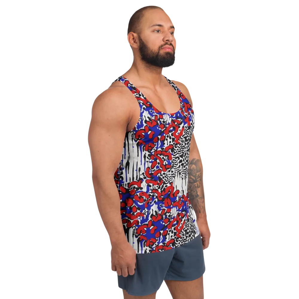 Redline Carnival on Men's Tank Top — Right Front