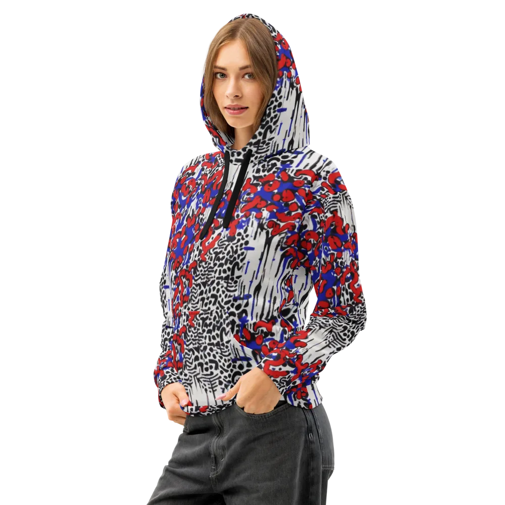 Redline Carnival on Cotton Hoodie — Left Front