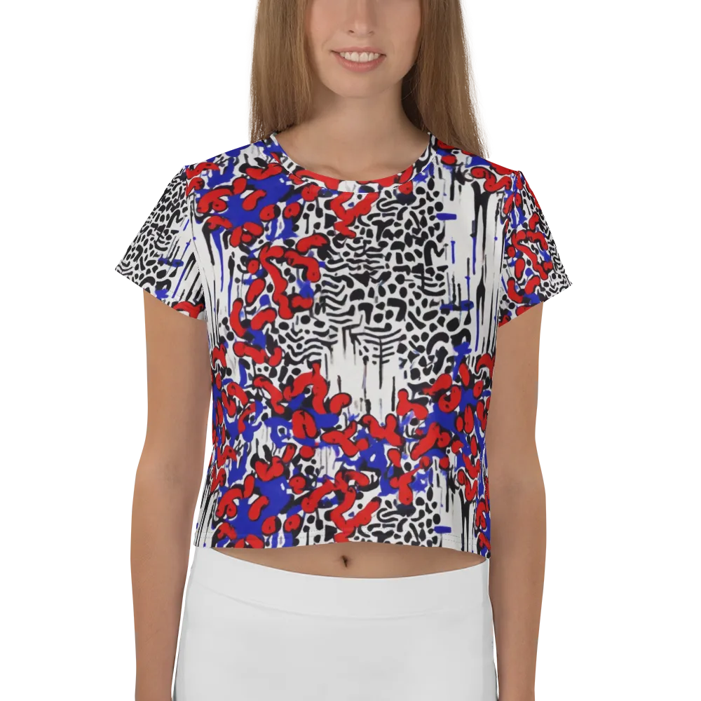 Redline Carnival on Crop Tee — Front