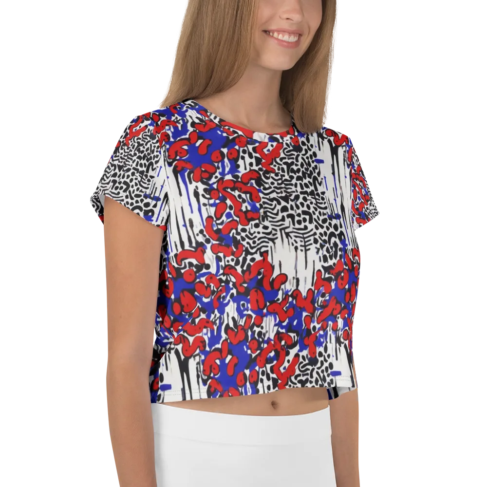 Redline Carnival on Crop Tee — Right