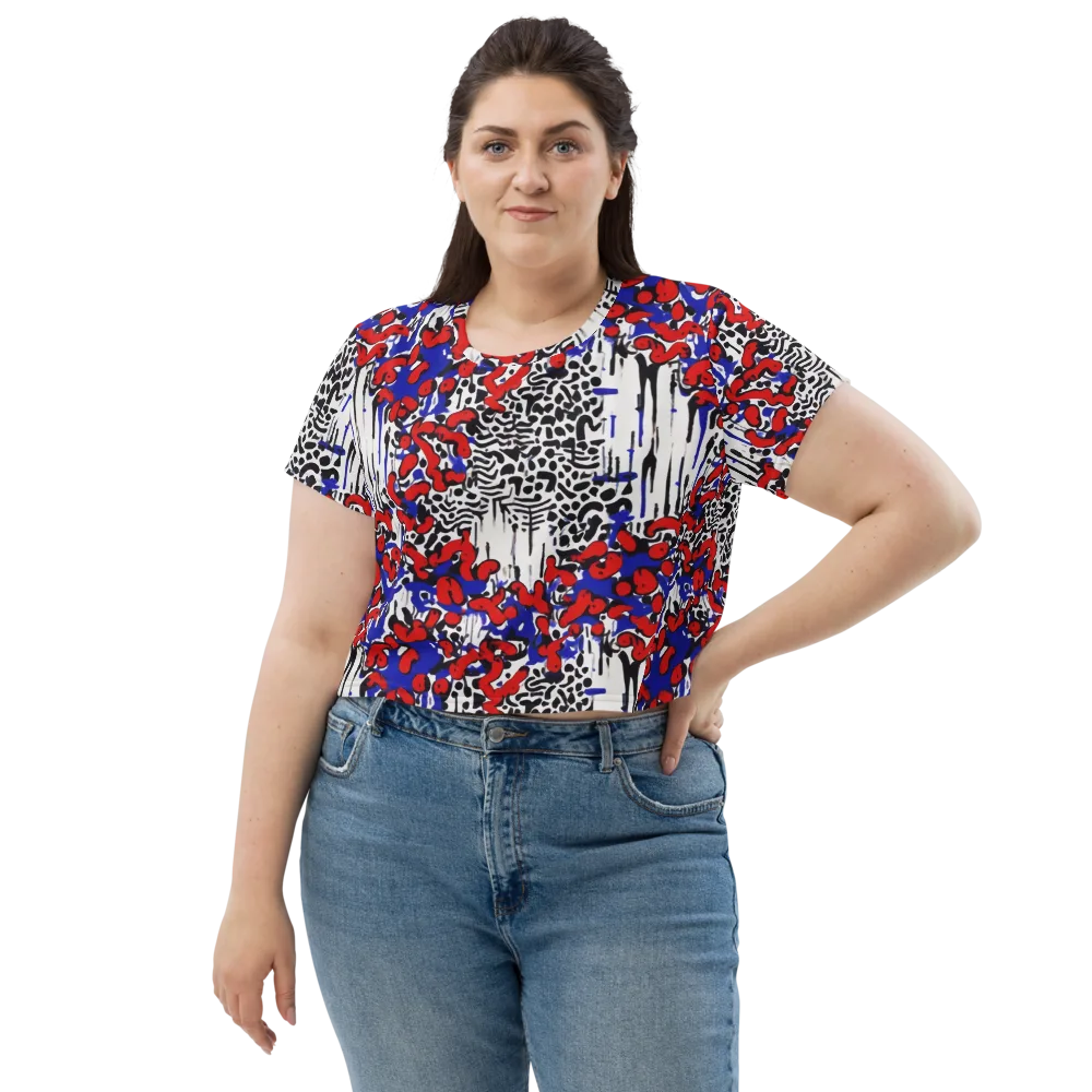 Redline Carnival on Crop Tee — Front