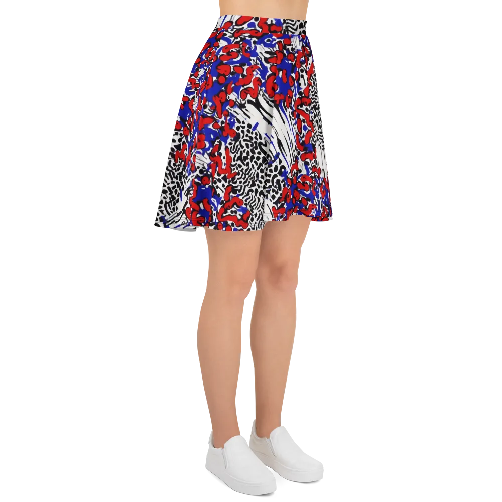 Redline Carnival on Skater Skirt — Right
