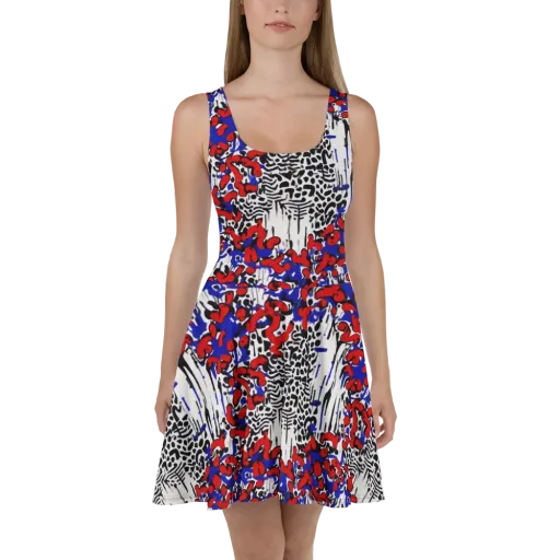 Redline Carnival on a Skater Dress
