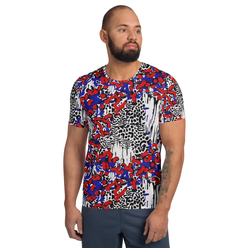 Redline Carnival on Men's Athletic T-Shirt — Front