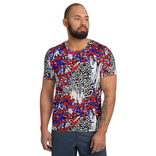 Redline Carnival on a Men's Athletic T-Shirt