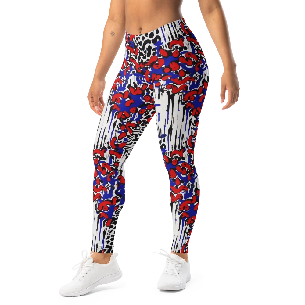 Redline Carnival on Leggings — Left Front