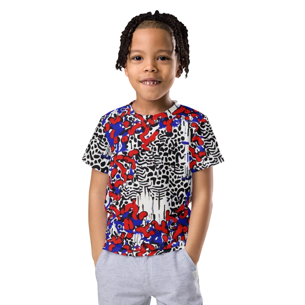 Redline Carnival on Kids Crew Neck T-Shirt — Front