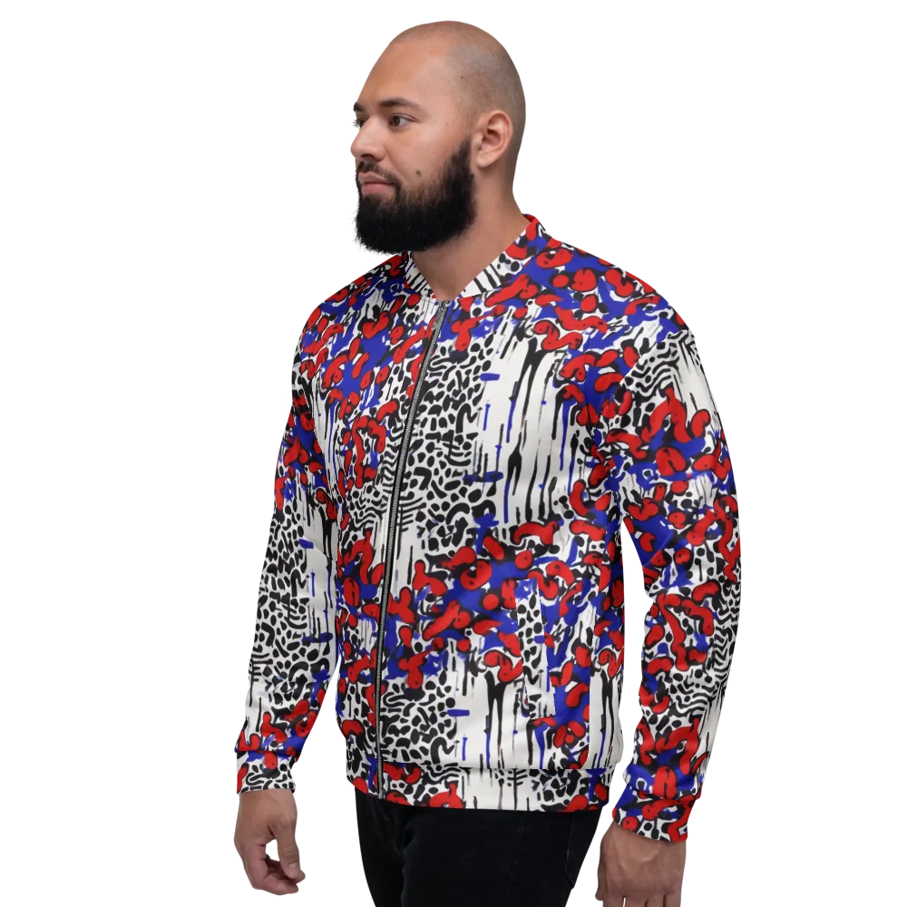 Redline Carnival on Bomber Jacket — Left