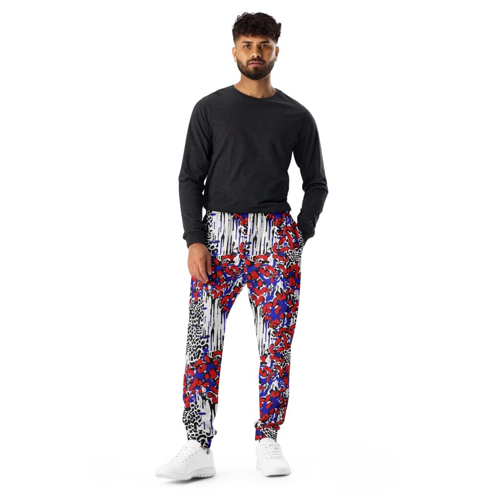 Redline Carnival on Men's Joggers — Front
