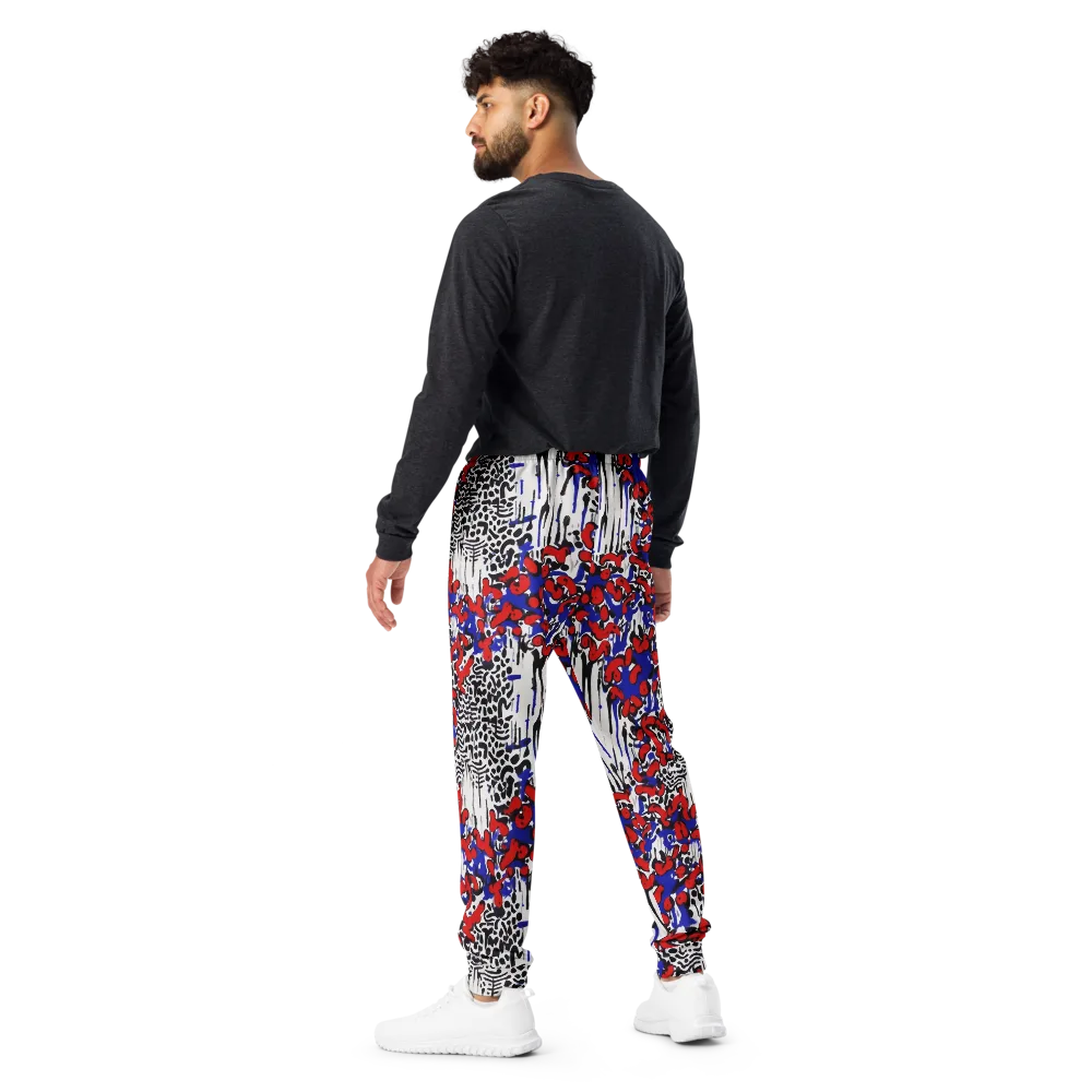 Redline Carnival on Men's Joggers — Back