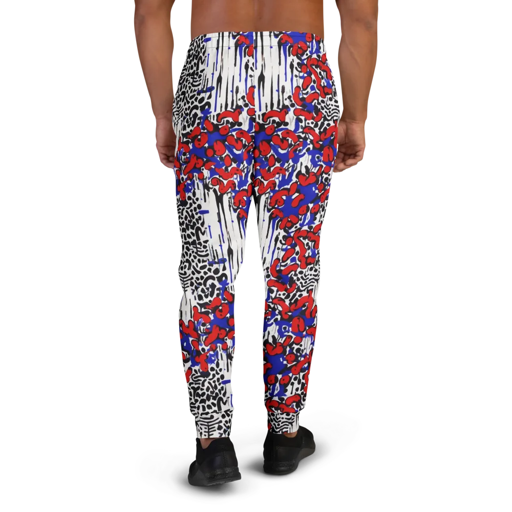 Redline Carnival on Men's Joggers — Back