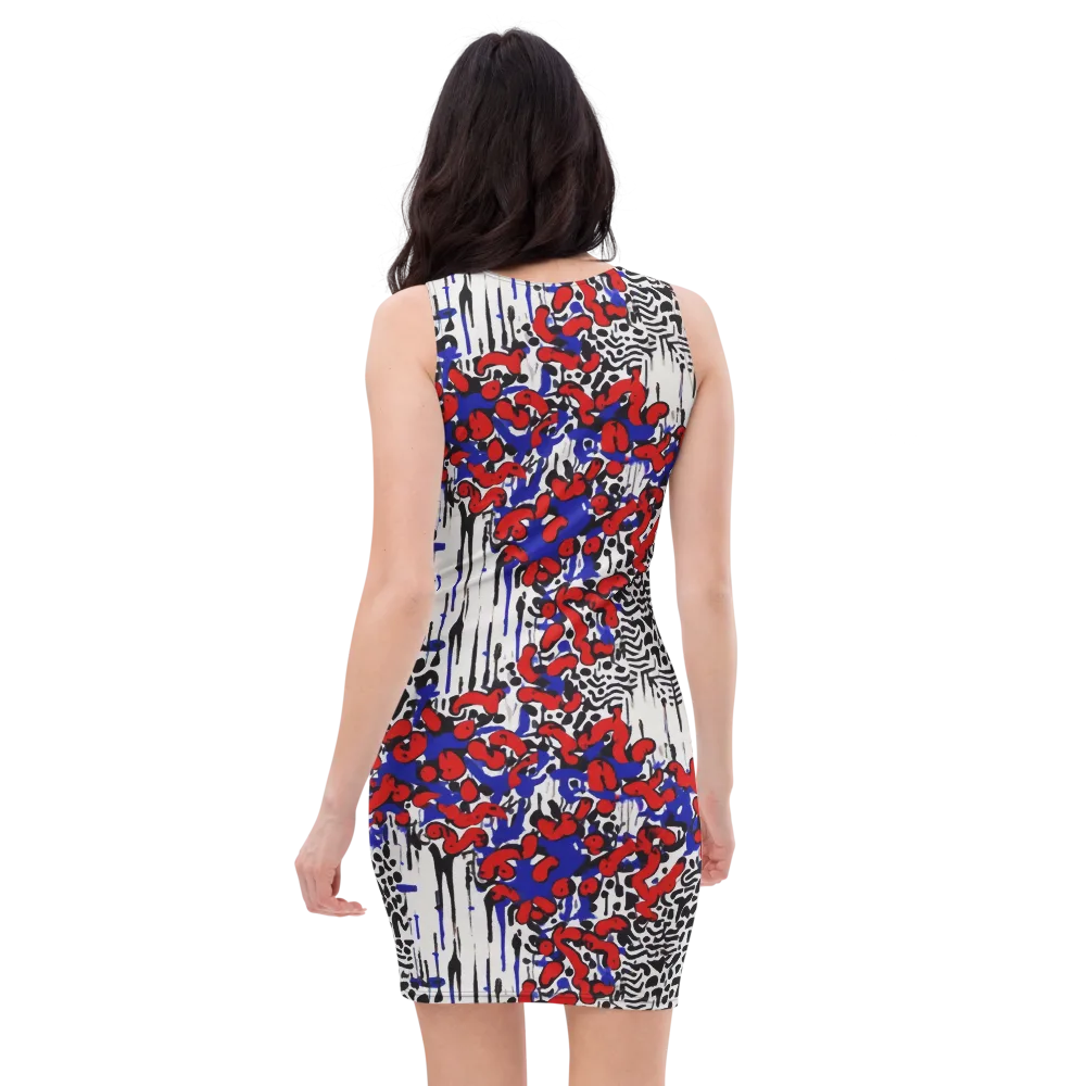 Redline Carnival on Bodycon Dress — Back