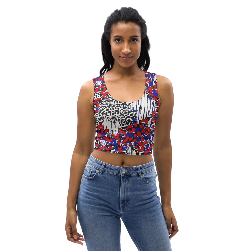 Redline Carnival on Crop Top — Front