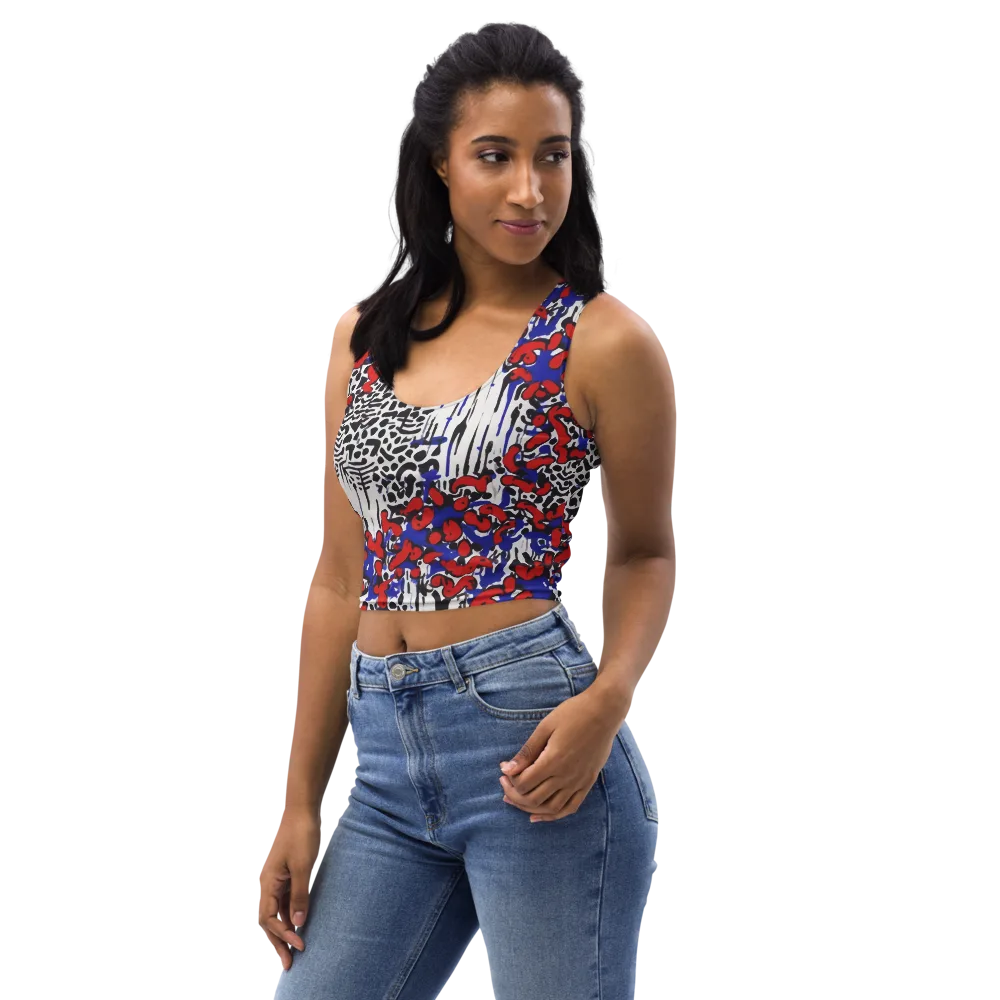Redline Carnival on Crop Top — Left Front