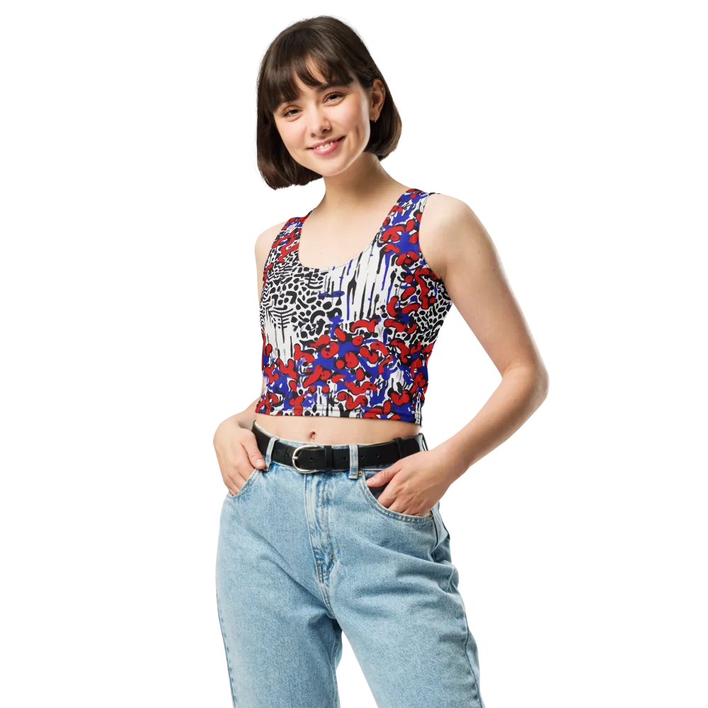 Redline Carnival on Crop Top — Front