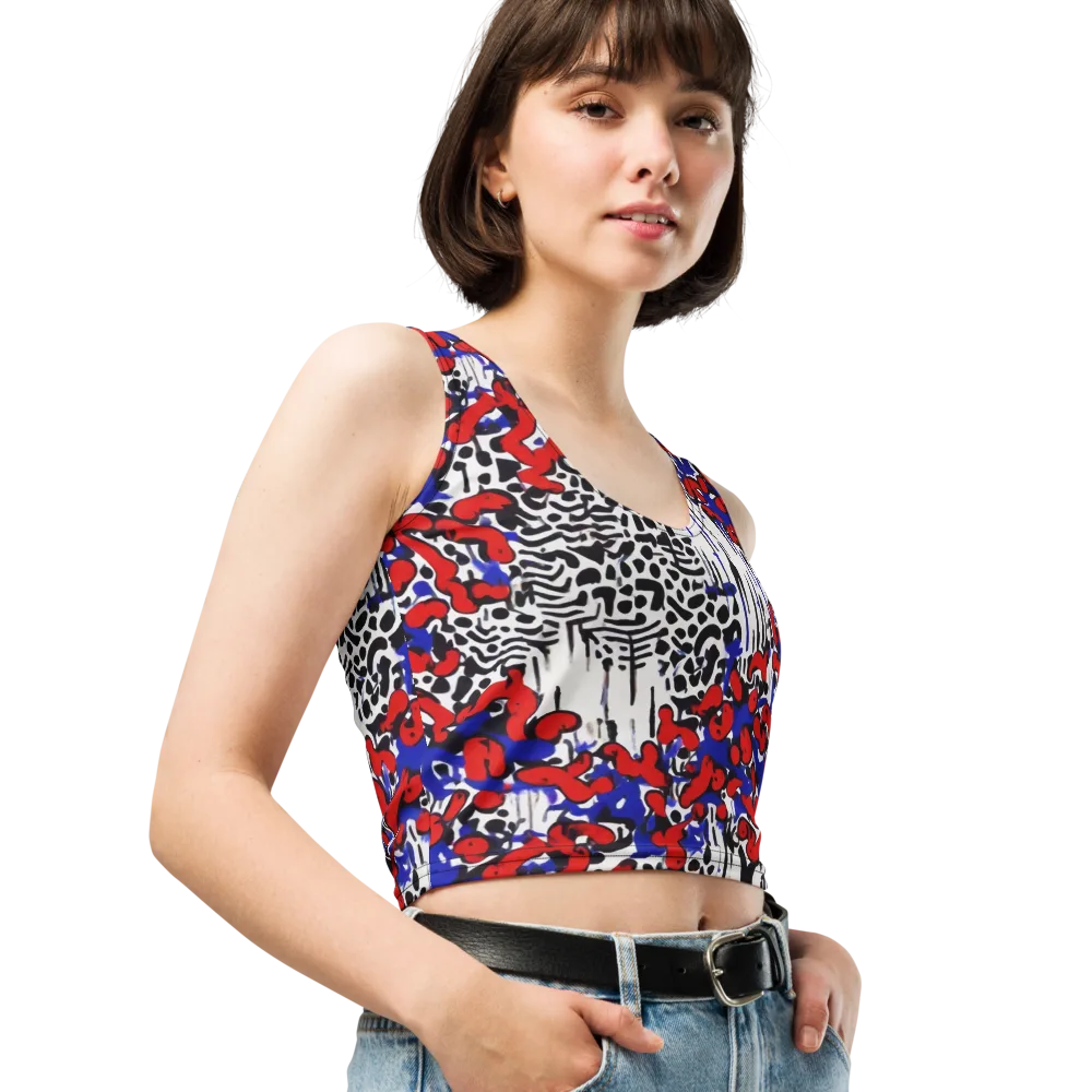 Redline Carnival on Crop Top — Right Front