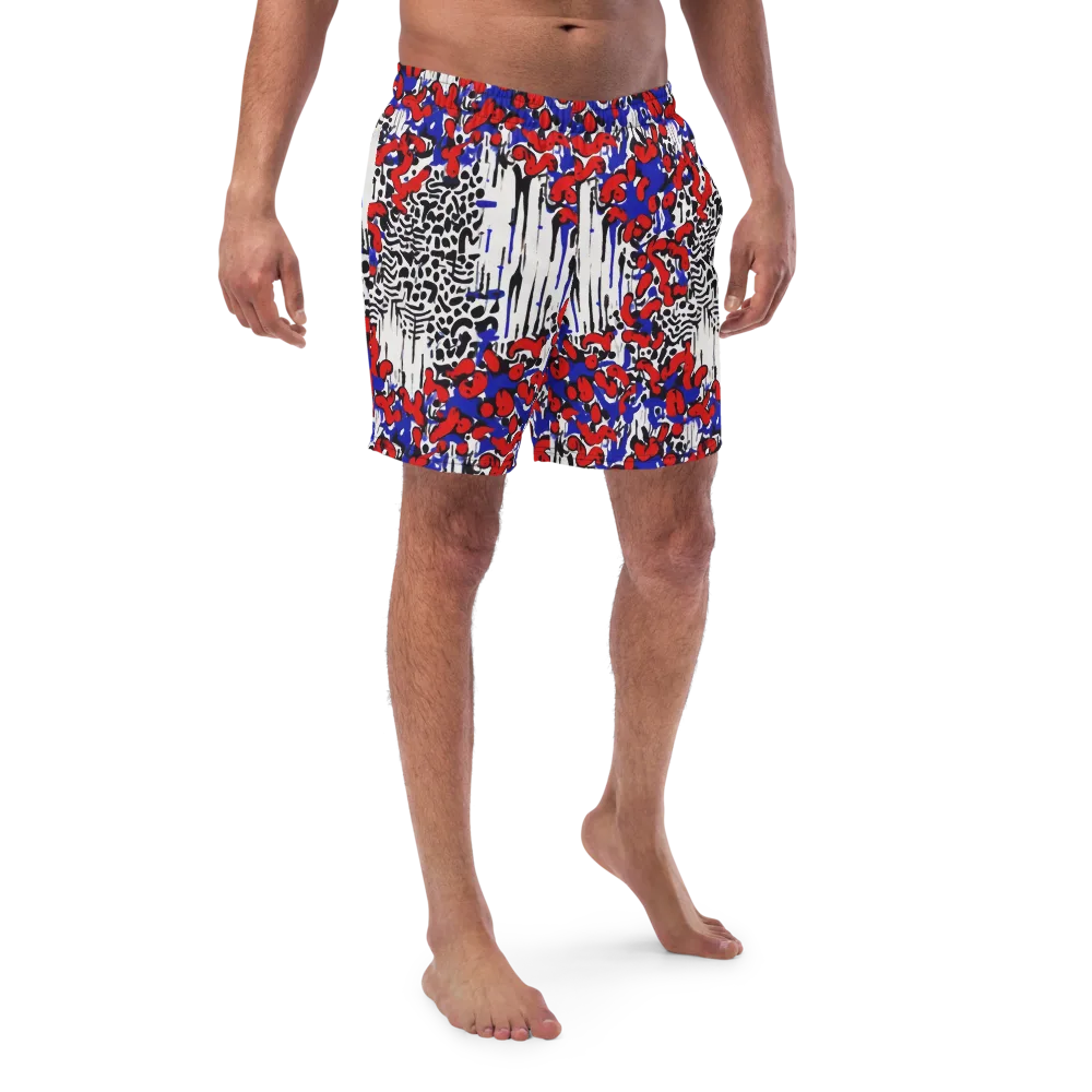 Redline Carnival on Swim Trunks — Front