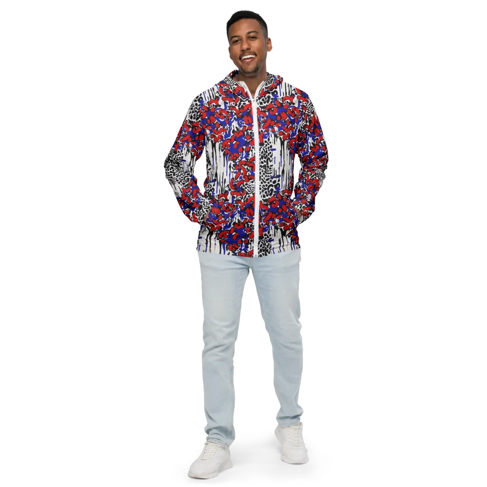 Redline Carnival on Men's Windbreaker — Front