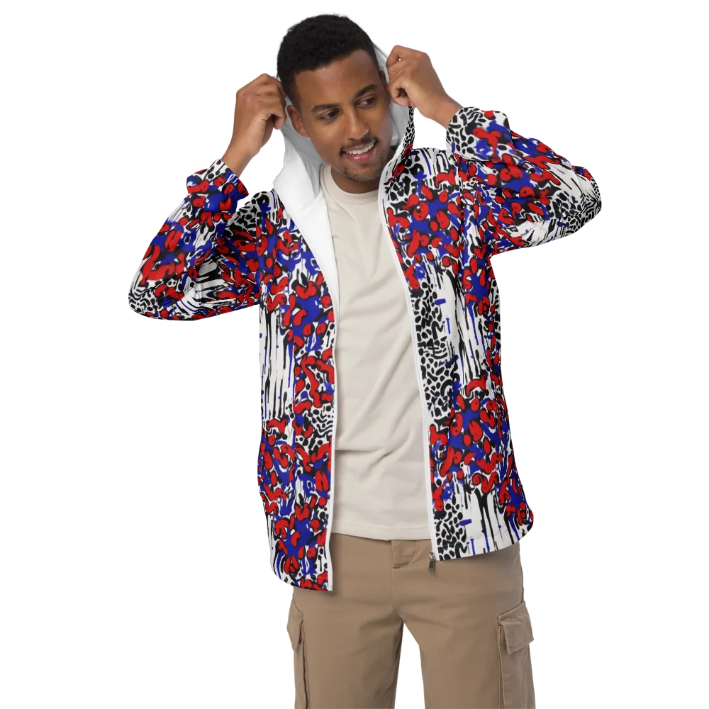 Redline Carnival on Men's Windbreaker — Front