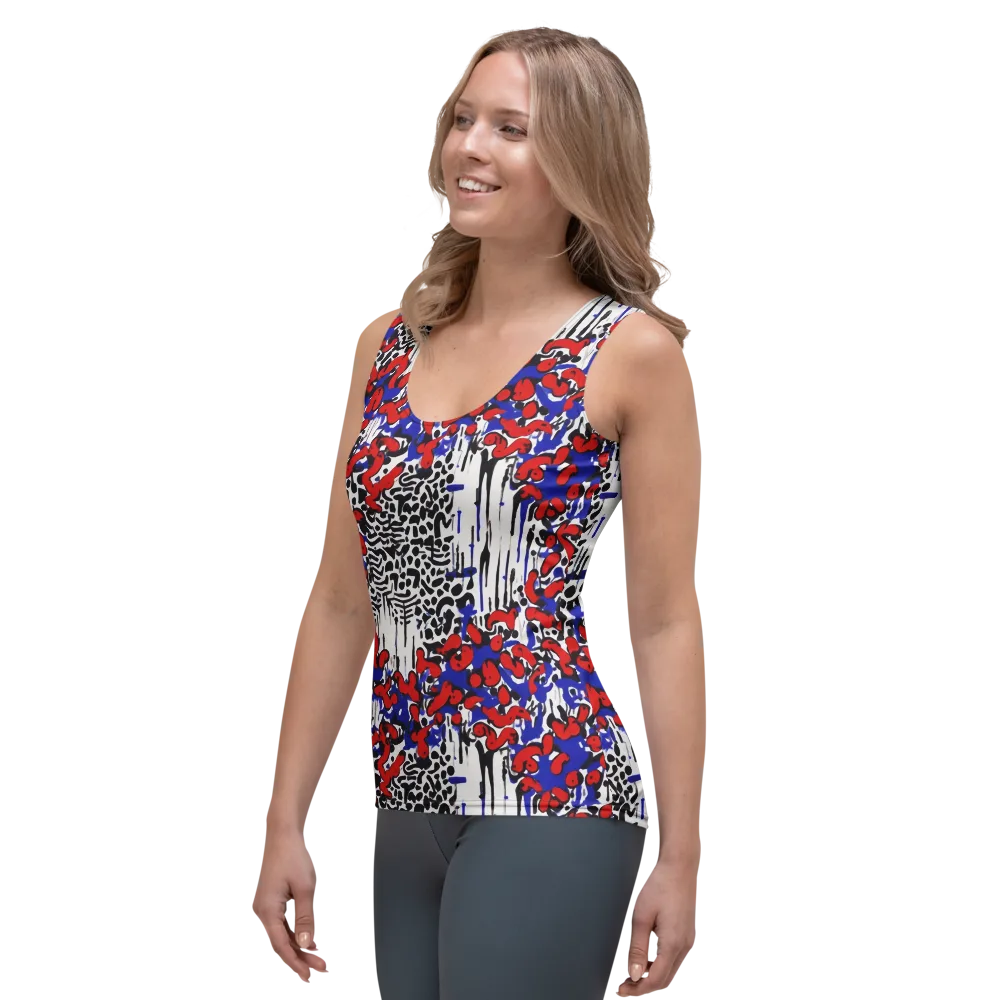 Redline Carnival on Women's Tank Top — Left Front
