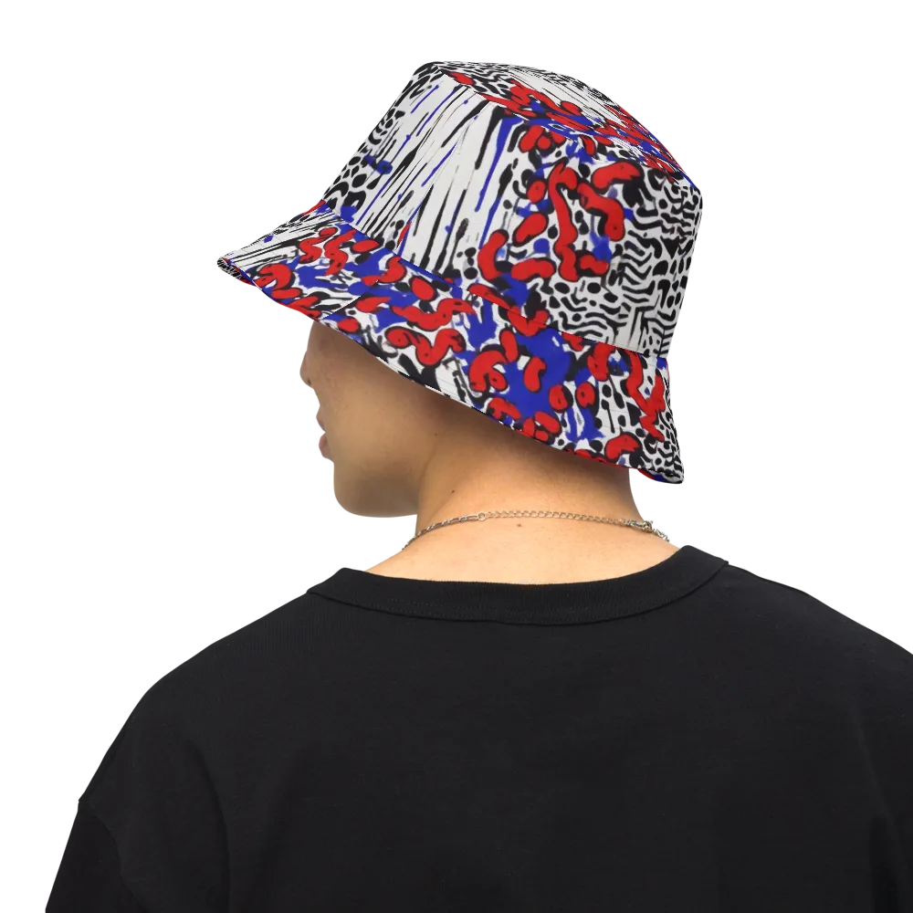 Redline Carnival on Reversible Bucket Hat — Back Inside
