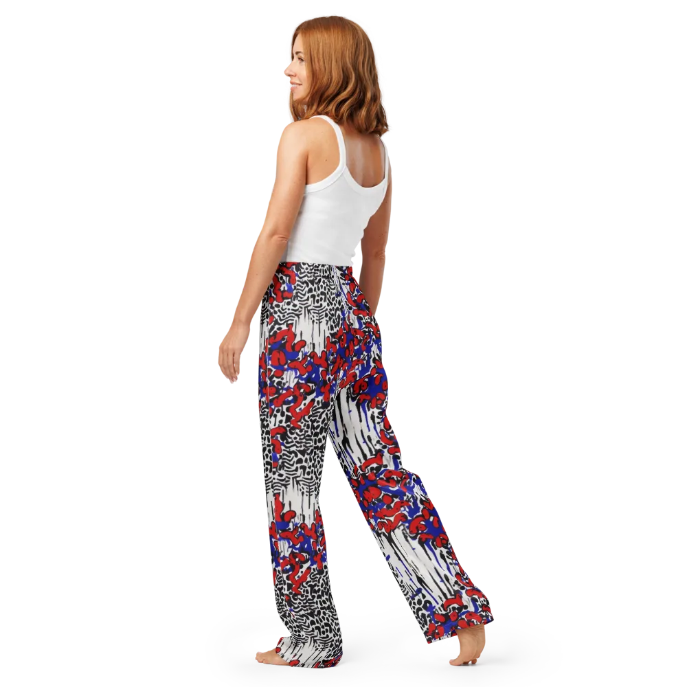 Redline Carnival on Women's Pajama Pants — Back