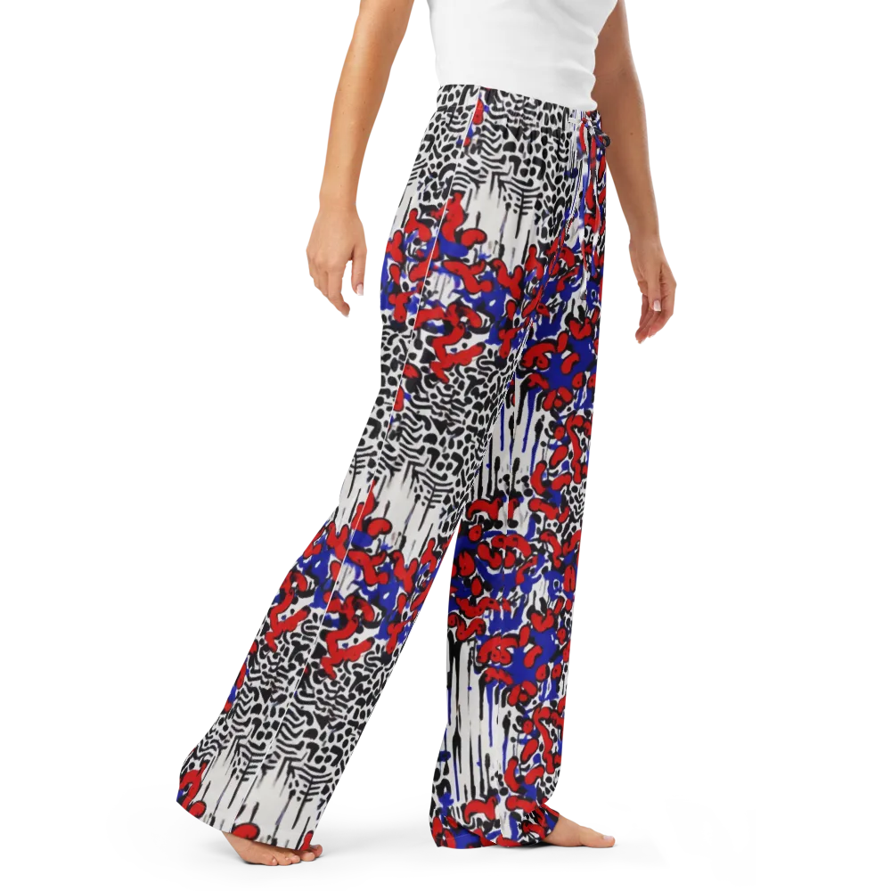 Redline Carnival on Women's Pajama Pants — Right Front