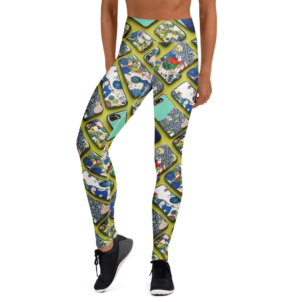 Neon Carryall on Yoga Leggings — Front