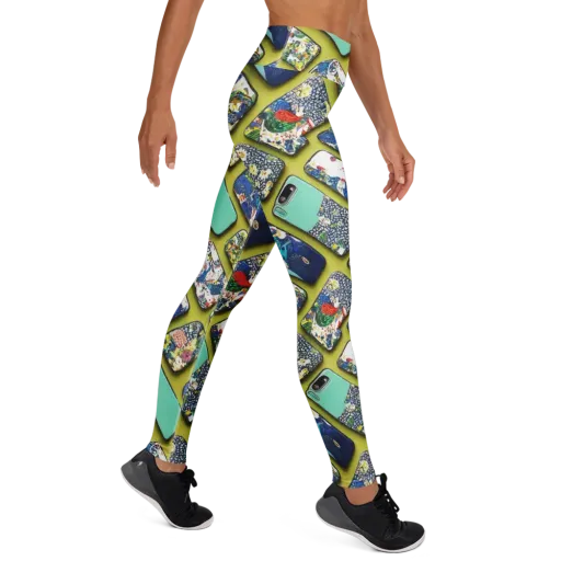 Neon Carryall on a Yoga Leggings