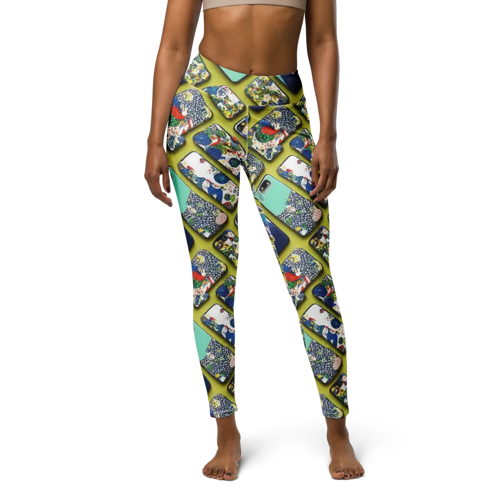 Neon Carryall on Yoga Leggings — Front