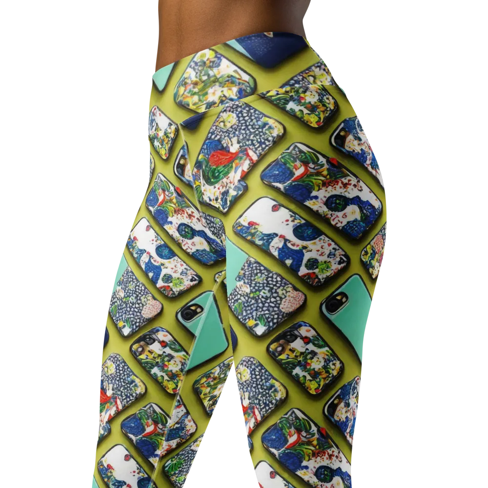 Neon Carryall on Yoga Leggings — Left Front