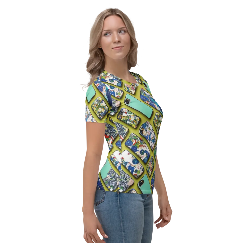 Neon Carryall on Women's Crew Neck T-Shirt — Right