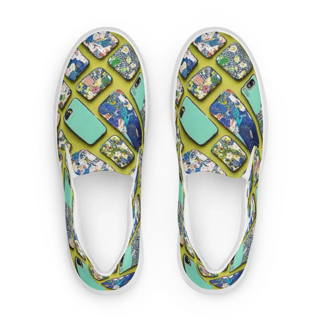 Neon Carryall on Women's Slip-On Canvas Shoes — Front