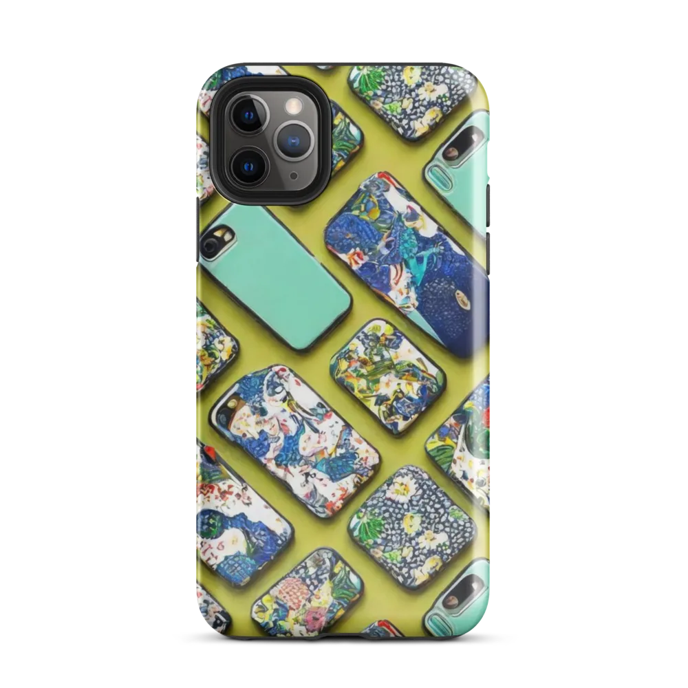 Neon Carryall on Tough Case for iPhone® — Front