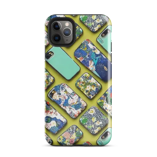 Neon Carryall on a Tough Case for iPhone®