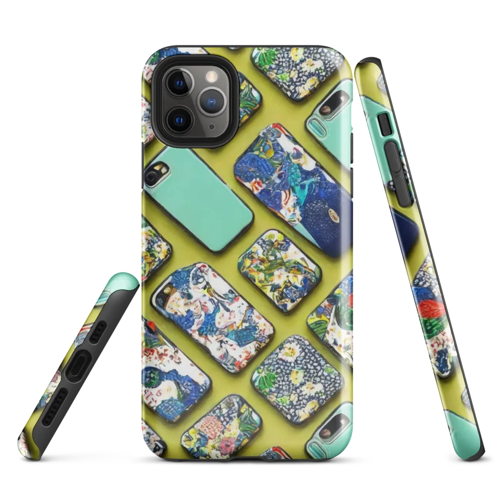 Neon Carryall on Tough Case for iPhone® — Front