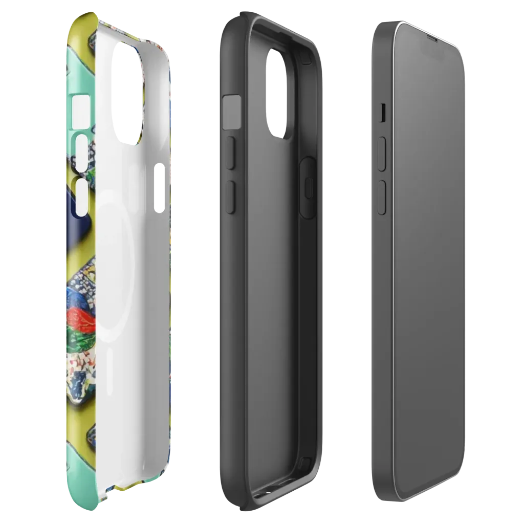 Neon Carryall on MagSafe Tough Case for iPhone® — Front