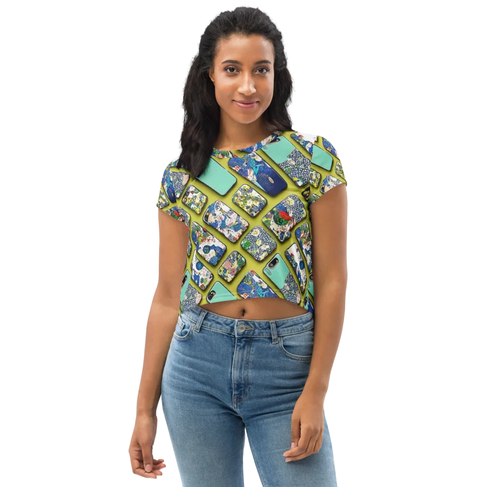 Neon Carryall on Crop Tee — Front