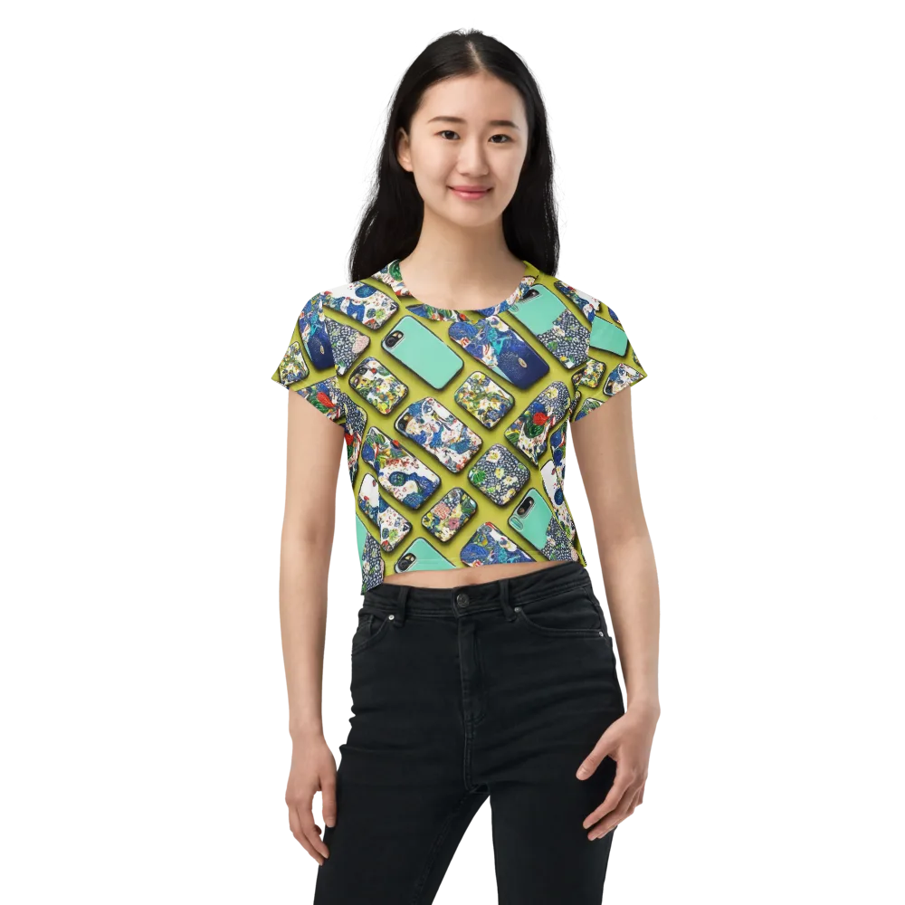 Neon Carryall on Crop Tee — Front