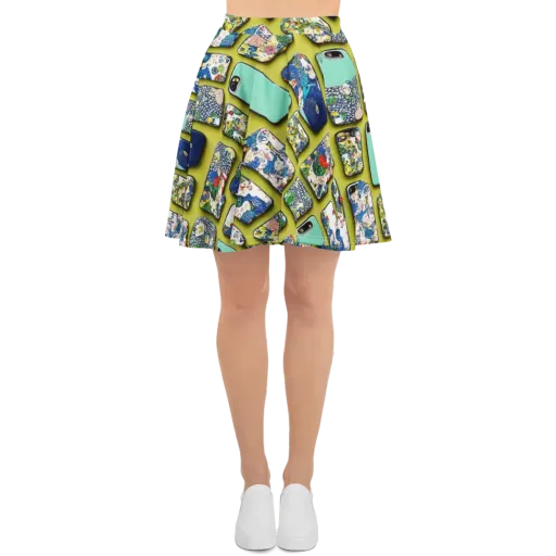 Neon Carryall on a Skater Skirt