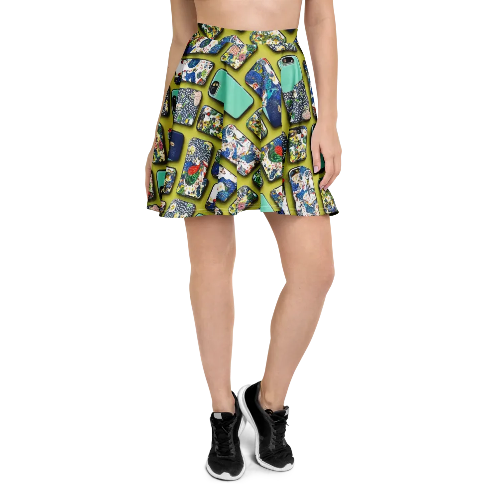 Neon Carryall on Skater Skirt — Front