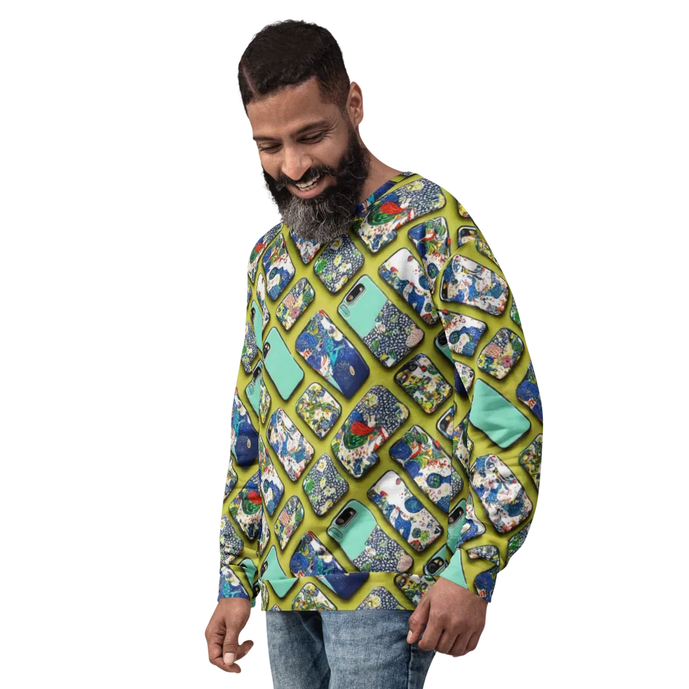 Neon Carryall on Sweatshirt — Left Front