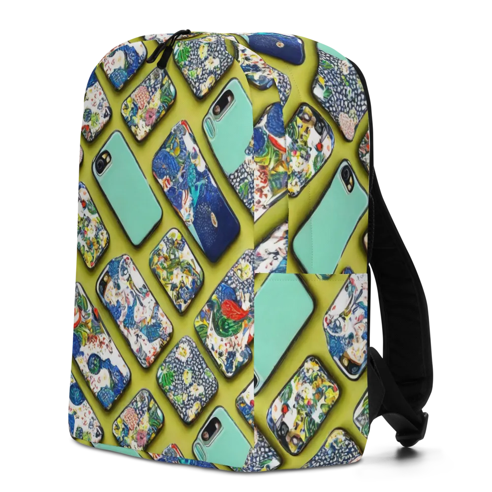 Neon Carryall on Minimalist Backpack — Left