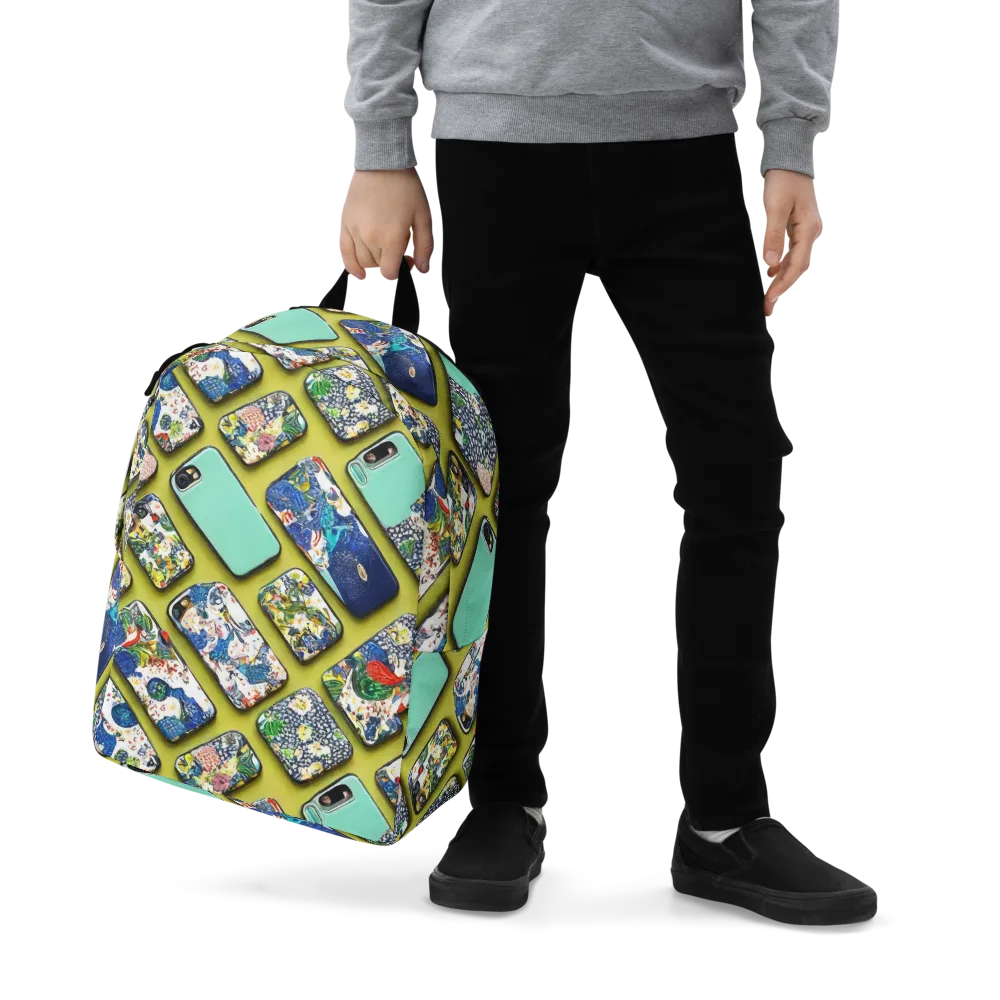 Neon Carryall on Minimalist Backpack — Zoomed-in