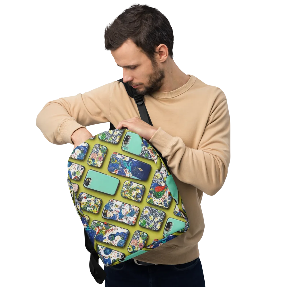 Neon Carryall on Minimalist Backpack — Front